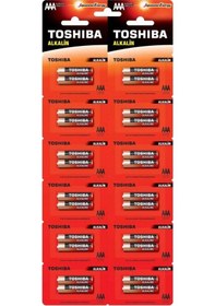 Resim Toshıba Lr03 Kartela Alkalin Aaa İnce Pil 24lu 