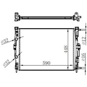Resim Orıs Mrn261034 - Motor Su Radyatörü Renault Megane Iı 02 Scenıc 