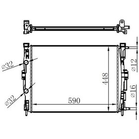 Resim Orıs Mrn261034 - Motor Su Radyatörü Renault Megane Iı 02 Scenıc 