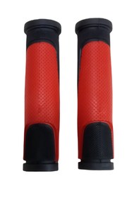 Resim KNT 2 Renkli Bisiklet Elciği Pvc Silikon Kırmızı Siyah Renk 125 Mm Uzunluk 