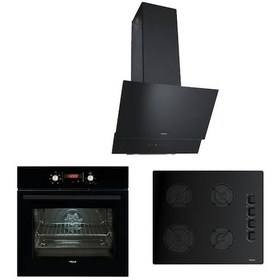 Resim Teka Chef 5 Premium ATV 60 + GBE 64002 KBC + HAK 627 BK Siyah Ankastre Set 