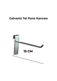 Resim Tel Pano Kancası 15 Cm Raf Askısı Raf Kancası Mağaza Düzenleme 25 Adet 