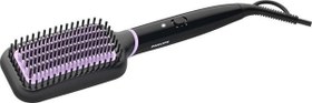 Resim Philips Isıtmalı Saç Düzleştirici Fırça Siyah-mor 