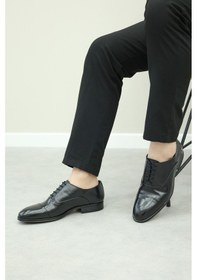 Resim Fast Step Hakiki Deri Erkek Klasik Ayakkabı 195ma7001 Siyah 