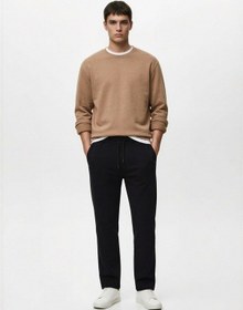 Resim Koton Pamuklu Regular Fit Cepli Beli Bağcıklı Eşofman Altı Siyah 6wam40046mk Siyah 