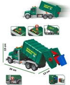 Resim Tıfıl Toys Pilli Işıklı Sesli Amerikan Tipi Oyuncak Çöp Kamyonu 