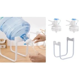 Resim Damacana Musluk Başlığı ve Metal Ayak Stand Seti 