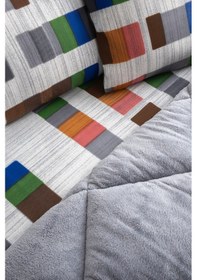 Resim Veluna Çift Kişilik Wellsoft Yorgan Uyku Seti Çok Renkli 