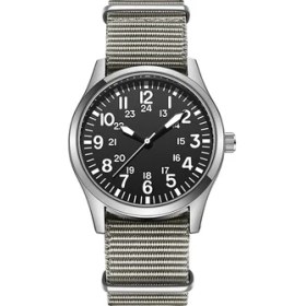 Resim Hanyang Gri Hava Kuvvetleri Saha Izle Kumaş Kayış 24 Saat Ekran Japonya Kuvars Hareketi 41MM Kadran (Yurt Dışından) 