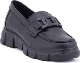 Resim Mammamia D24YA-3430 HAFİF TABAN KADIN DERİ LOAFER AYAKKABI 