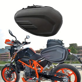Resim Genişletilebilir PU Deri Motosiklet Sırt Çantaları - Spor & Kir Motosikletleri için Uygun, 36L-58L Kapasite, Çıkarılabilir Kayış, Siyah, Sokak Turu Motosiklet Ekipmanı, Spor Motosiklet Depolama | Evrensel Uyumlu Pannier | Hava Koşullarına Dayanıklı Tasarım, Motosiklet Aksesuarları 