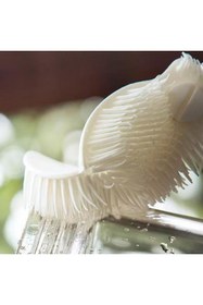 Resim omilife Beyaz Yaprak Model Silikon Uçlu Ekstra Yumuşak Bardak Şişe Ve Biberon Temizleme Fırçası 