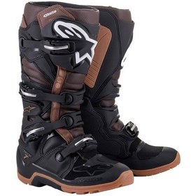 Resim Alpinestars Tech 7 Enduro Motosiklet Botu Siyah Kahve 