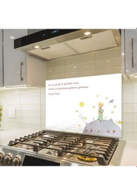 Resim Decorita Cam Ocak Arkası Koruyucu|Küçük Prens Desenli|49,5cmx76cm 