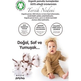Resim Zeyland Gots Sertifikalı %100 Organik Pamuk T-Shirt, Şort Ve Bandana Takı (535034909) 