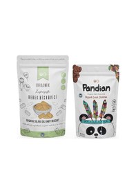 Resim Organik Pandian Çocuk Çikolatası Ve Organik Bebek Bisküvisi Seti 300 G 