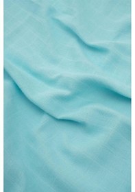 Resim Pamuk Müslin Örtü Battaniye 120X120 Cm Turkuaz - Turkuaz 