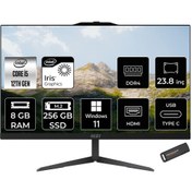 Resim MSI Modern AM242 i5 1235U 8GB 256GB SSD 23.8" FHD IPS W11P All In One PC Siyah & PER4 BELLEK 
