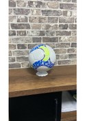 Resim Futbol Topu Kaliteli Beyaz - Mavi - Sarı 