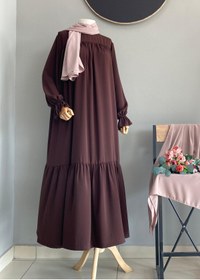 Resim bassell Mısır Medine Ipeği Ferace Hale Elbise 