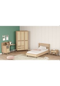 Resim Bohem Genç Odası Takımı 5'li Set Beyaz Boh25-w Bej 