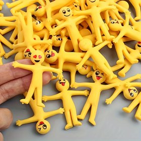 Resim 15/25 adet Esnek Sarı Kauçuk Figürler - Eğlenceli İfadelerle Yaratıcı Rahatlatma Oyuncakları, Sınıfın Gizemli Hediyeleri, Karnaval Ödülleri, Doğum Günü Hediyeleri ve Parti Hediyeleri için Mükemmel. 