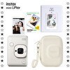 Resim Fujifilm Instax Mini LiPlay Misty Beyaz Fotoğraf Makinesi 20'li Film Albüm ve Çanta Hediye Seti 