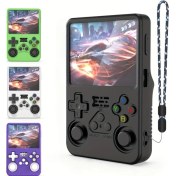 Resim Fochsia Anbernıc R36s Taşınabilir Oyun Konsolu Mavi Silikon Kılıf, Çizilmeye Ve Darbeye Dayanıklı 