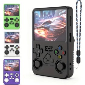 Resim Fochsia Anbernıc R36s Taşınabilir Oyun Konsolu Mavi Silikon Kılıf, Çizilmeye Ve Darbeye Dayanıklı 