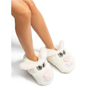 Resim Twigy Raby Kadın Hayvanlı Panduf Beyaz 36/41 EE0537 Beyaz 