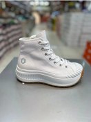 Resim Lumberjack Neha Hi Beyaz Kadın Keten Spor Ayakkabı V1-Beyaz 