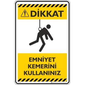 Resim İsg Tabelam 50X70CM/FOSFORLU Kompozit/dikkat! Emniyet Kemeri Kullanınız/v2 