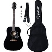 Resim Epiphone Starling Akustik Gitar Başlangıç Paketi (Siyah) 