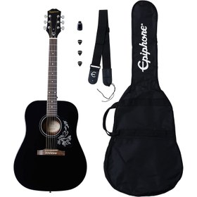 Resim Epiphone Starling Akustik Gitar Başlangıç Paketi (Siyah) 