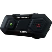 Resim KN4150 Motosiklet Kask İnterkom Bluetooth Intercom Kulaklık Seti Siyah 