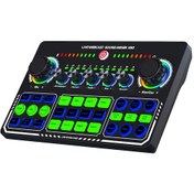 Resim Vkemall X50 Siyah Canlı Yayın Ses Kartı - Telefon Bilgisayar Uyumlu, Otg Dijital Kayıpsız Aktarım, Şarkı Çalma İçin 10.1" 