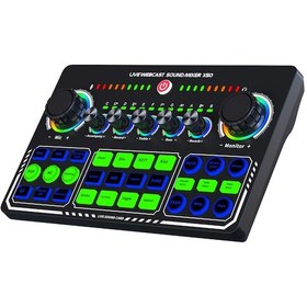 Resim Vkemall X50 Siyah Canlı Yayın Ses Kartı - Telefon Bilgisayar Uyumlu, Otg Dijital Kayıpsız Aktarım, Şarkı Çalma İçin 10.1" 