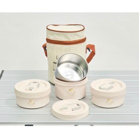 Resim LUNCH BOX Yemek Termosu Paslanmaz Çelik 3 Katmanlı Sefer Tası 1,70 Lt 