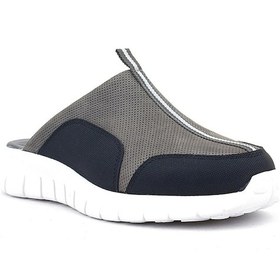 Resim Medikal Hakiki Deri Gri Siyah Comfort Spor Terlik Gri 