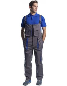 Resim Şensel, Bahçıvan Tulum, Gri-Saks -8E1185- Kolsuz Tulum, Salopet 