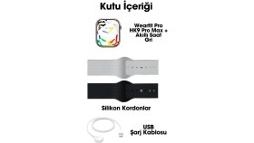 Resim Wearfit Pro Hk9 Pro Max Siyah Gen4 Amoled 49MM Yapay Zeka Destekli Kulaklık Bağlama Akıllı Saat 