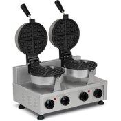 Resim OMAKE WFL11.E22 Zamanlayıcılı Çiftli Amerikan Waffle Makinesi, Elektrikli 
