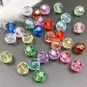 Resim 1000 adet 32 Yüzeyli Şeffaf Akrilik Köşe Boncuk, 6mm, DIY Kolye, Pendent, Telefon Kılıf Aksesuarları ve Ev Dekoru için 