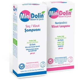 Resim Minidolin Bebek Çocuk Saç ve Vücut Şampuanı + Nemlendirici Vücut Losyonu 2 x 250 ML 