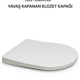 Resim Durplast Gala Form Klozet Kapağı Beyaz 