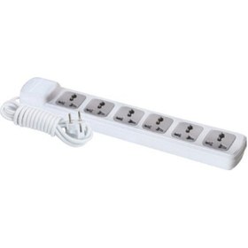 Resim Far F305b 6'lı Universal Grup Priz 3 Metre Orta Mesafeli Uzatma Prizi 