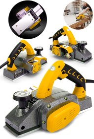 Resim STEİNER Alman Titan 4200 Watt Motor Korumalı Bakır Sargılı Metal Şanzuman Çift Bıçaklı Planya Rende Makinesi 