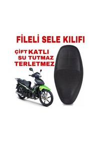 Resim Rks Sniper 50 Cc Motosiklet Sele Koltuk Kılıfı 3D Çift Katlı File (541104907) 