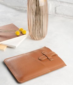 Resim dk leather İpad Air 5 (5. Nesil) 10.9" Uyumlu Deri ve Keçe Cepli Koruyucu Tablet Kılıfı Çantası 