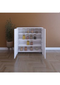 Resim 4 Raflı Çok Amaçlı Ayakkabılık Beyaz 